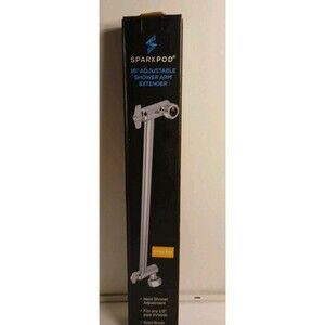 SparkPod 16" Adjustable Shower Arm Extender Solid Brass BUILD  ANTIQUE BRASS NEW